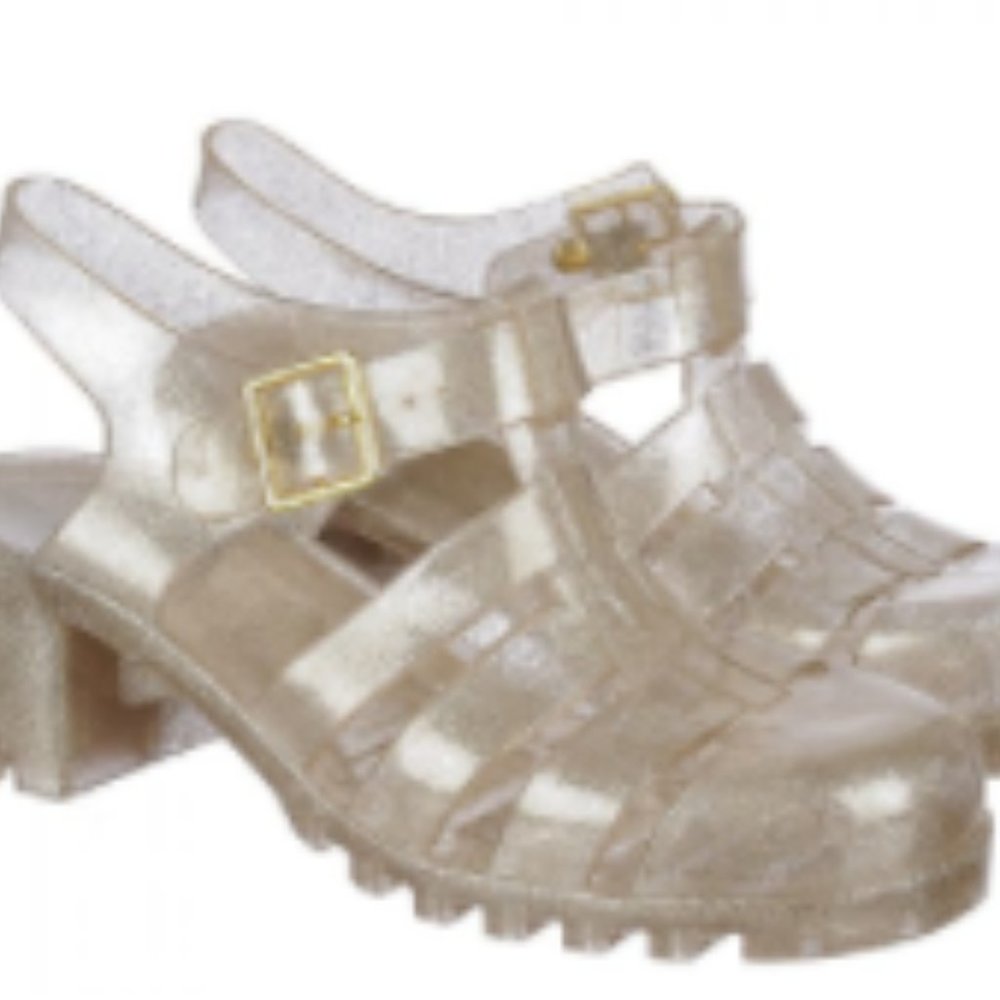 COPY - Gold Block Jelly Shoes
